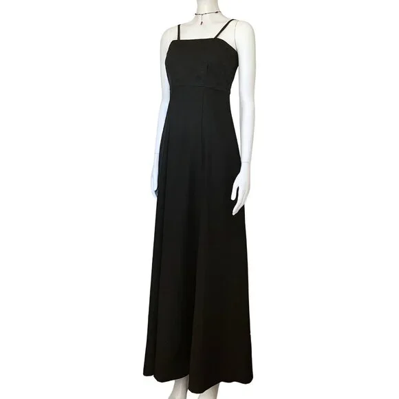 black and pink floral dress Black Floral Dress With Spaghetti Straps